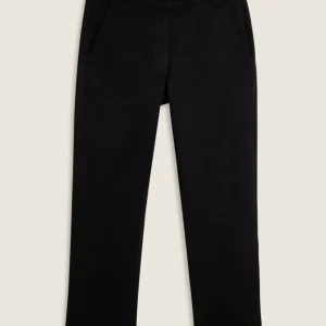 Pantaloni cropped slim fit in cotone elasticizzato