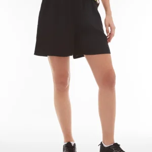 Pantaloni short da donna in lino viscosa con gamba ampia