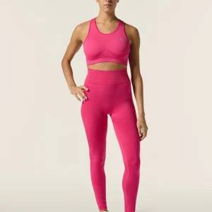 Leggings seamless ice wash 7/8 vita alta dettagli costina