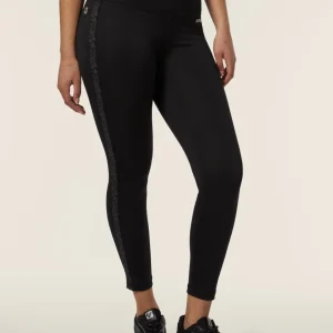 Leggings 7/8 vita alta in jersey con banda laterale