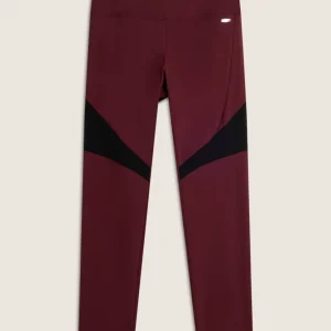 Leggings 7/8 Vita Alta Cuciture a Blocchi in D.I.W.O.® Nylon