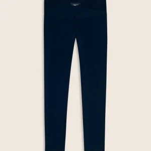 Leggings 7/8 in Jersey Elasticizzato con Vita Regular
