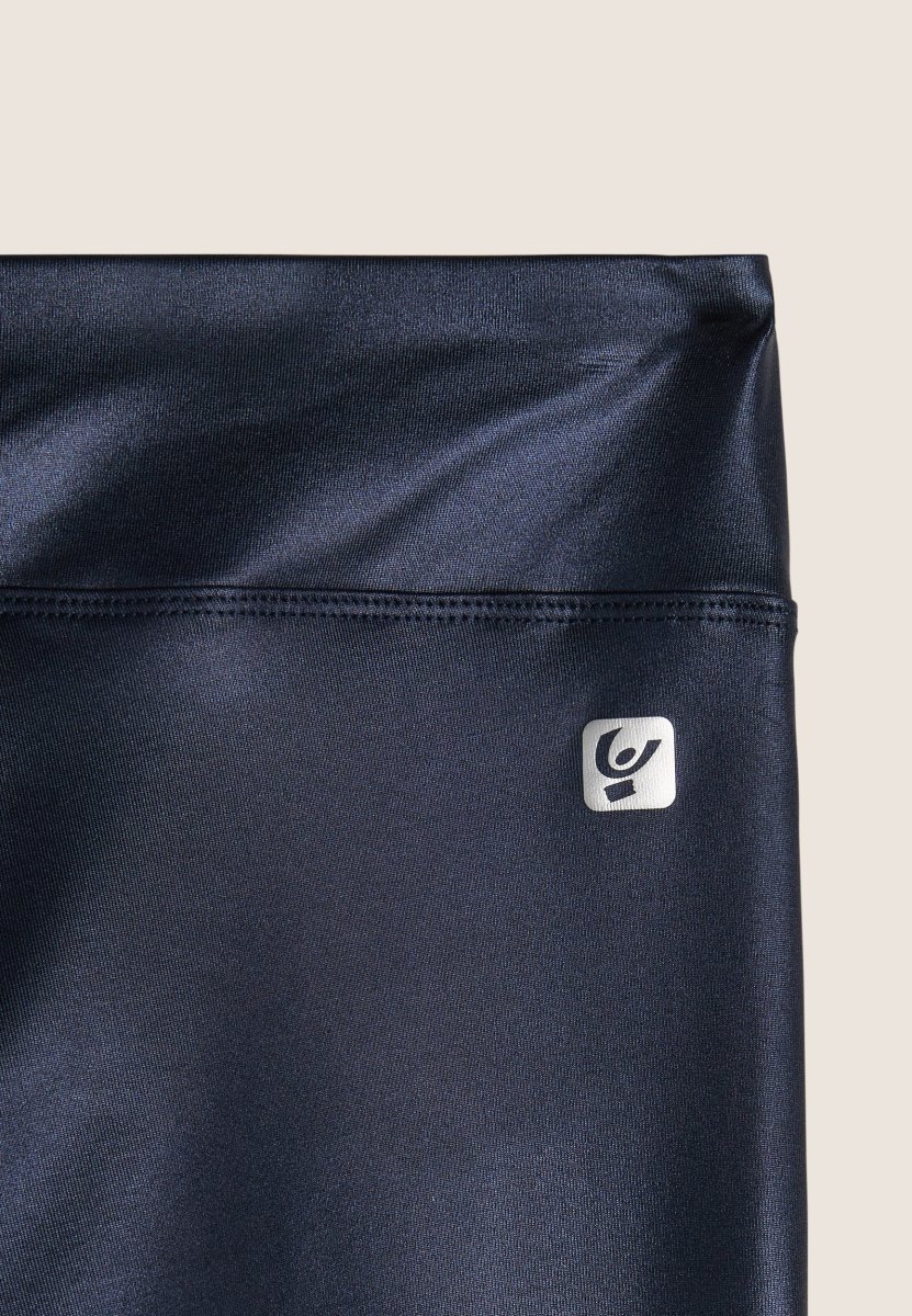 Leggings Corsari Vita Regular in Tessuto Tecnico Wet Effect – Image 3