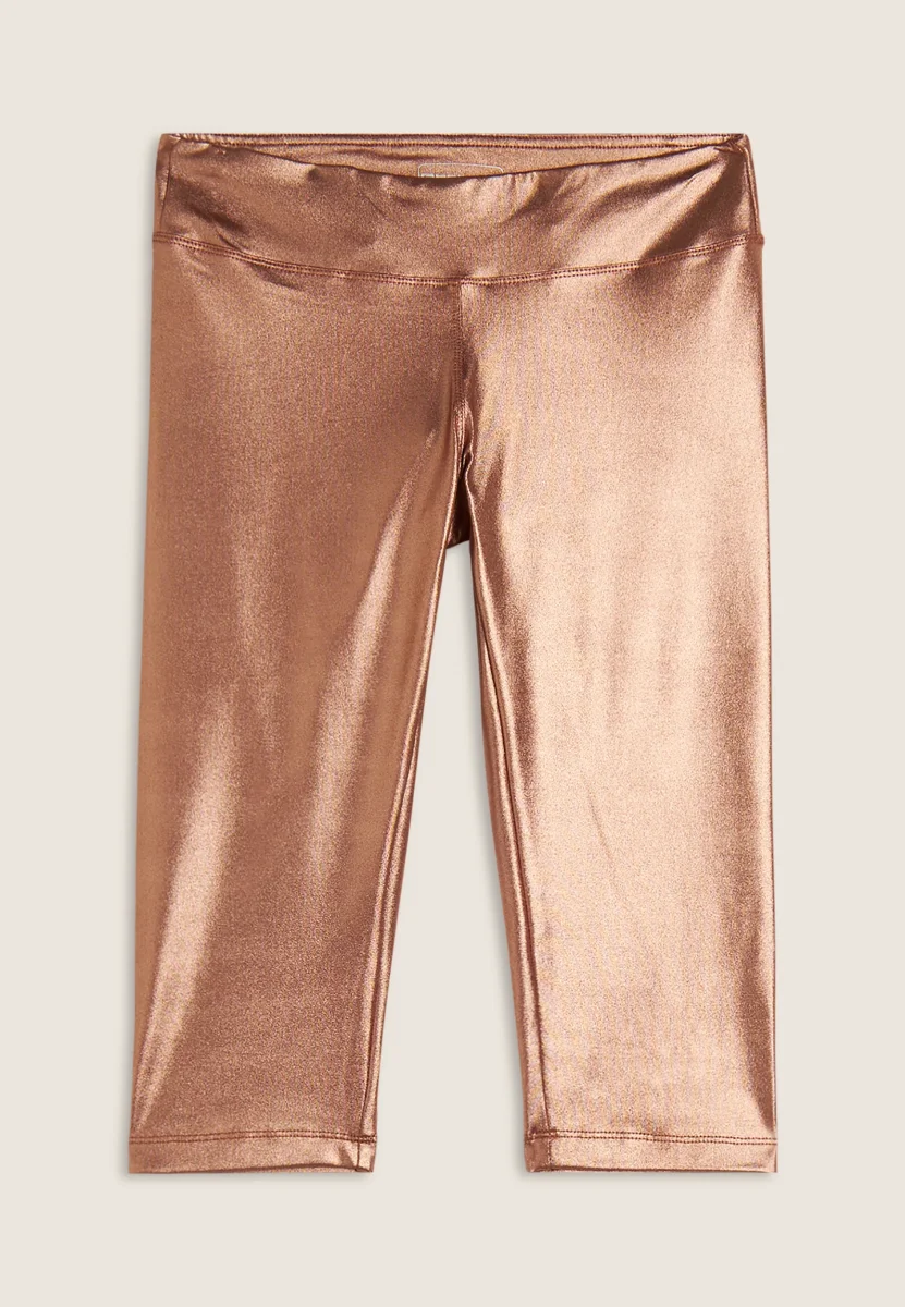 Leggings Corsari Vita Regular in Tessuto Tecnico Wet Effect – Image 4