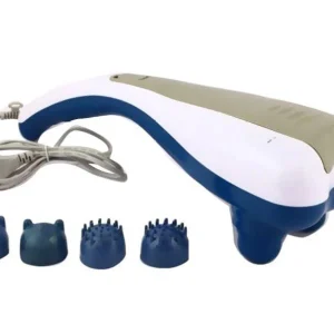 Appareil de massage  Synerfit avec 4 têtes de massage (Bleu/Blanc)