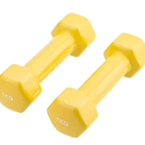 Paire d'haltères  epoxy en vinyle antidérapant 2x1Kg