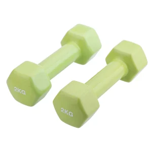 Paire d'haltères epoxy en vinyle antidérapant 2x2Kg