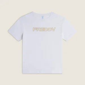 T-shirt Bambina 100% Cotone con Logo FREDDY