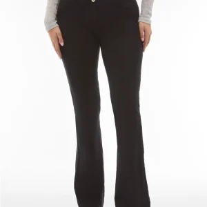 Jeggings push up WR.UP® flare vita alta in cotone organico