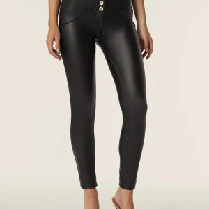 Pantaloni push up WR.UP® skinny vita media similpelle