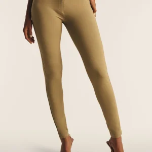 Pantaloni WR.UP in jersey vita alta con bottoni decorativi