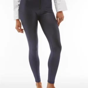 Pantaloni push up WR.UP® vita altissima effetto metallizzato