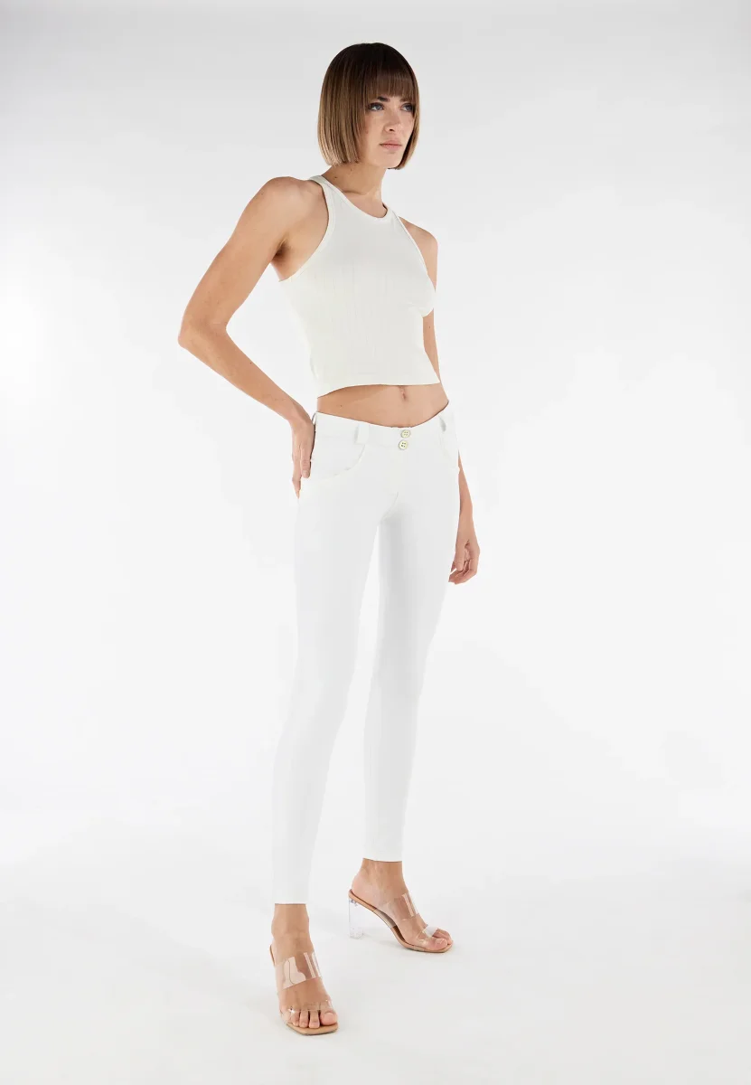 Pantaloni WR.UP® superskinny vita bassa in similpelle ecologica – Image 8