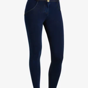 Jeggings push up WR.UP® clessidra superskinny effetto denim