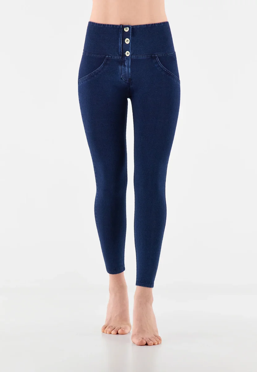 Jeggings push up WR.UP® 7/8 superskinny vita alta con bottoni – Image 8