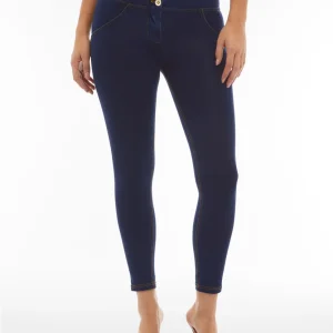 Jeggings push up WR.UP® 7/8 superskinny vita alta con bottoni