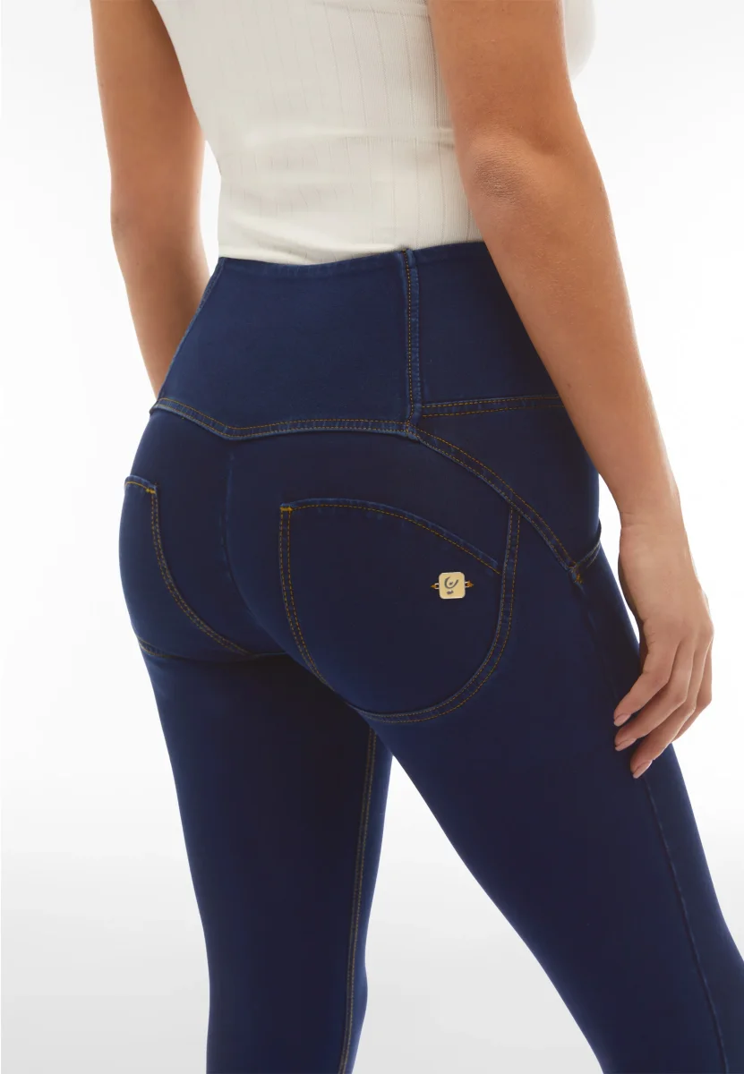 Jeggings push up WR.UP® 7/8 superskinny vita alta con bottoni – Image 5
