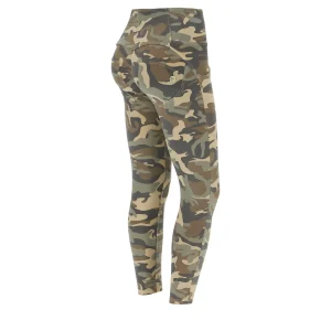 WRUP4BHC007ORG_Z48M.jpgv1751626780 Pantaloni push up WR.UP® 7/8 vita alta in cotone camouflage