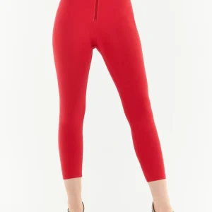 Pantaloni push up WR.UP® 7/8 curvy vita alta con zip