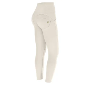 Pantaloni push up WR.UP® 7/8 vita alta in jersey drill eco