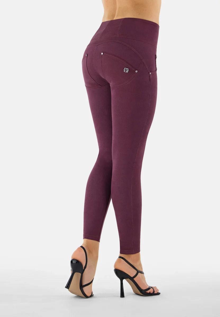 Pantaloni push up WR.UP® vita alta superskinny tessuto navetta
