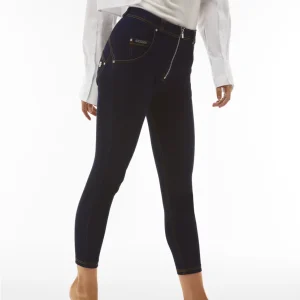 Jeans WR.UP® in denim navetta con vita alta e lunghezza 7/8