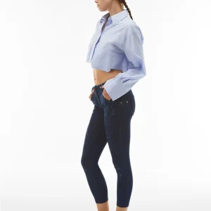 Jeans WR.UP® vita regular 7/8 con decoro floreale