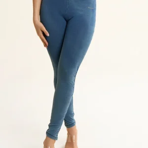 Jeggings WR.UP CORE 7/8 con vita alta in jersey denim