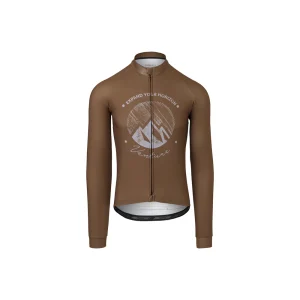 Maillot de vélo manche longue Venture marron homme - AGU