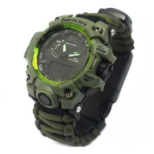 Bracelet de Survie  avec Montre - Vert