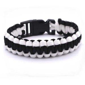 Bracelet Paracorde  2 Couleurs (Noir & Blanc)