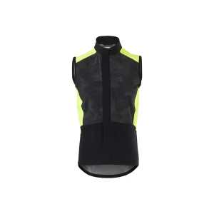 Veste sans manche pluie Essential noir/jaune fluo/réflexion homme - AGU