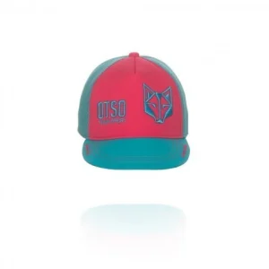 Casquette Snapback Rose Fluo Bleu Clair - OTSO