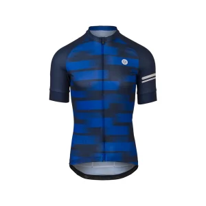 Maillot vélo homme Grainy Stripe essential Deep blue - AGU