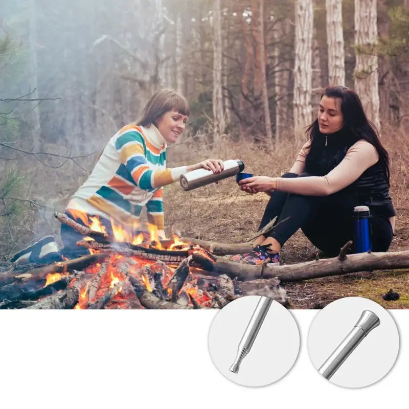 Soufflet de Poche Allume Feu en Acier – Image 4