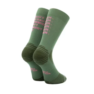 Chaussettes running Sporcks - JUST RUN KAKI